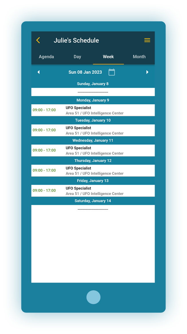 View Schedule